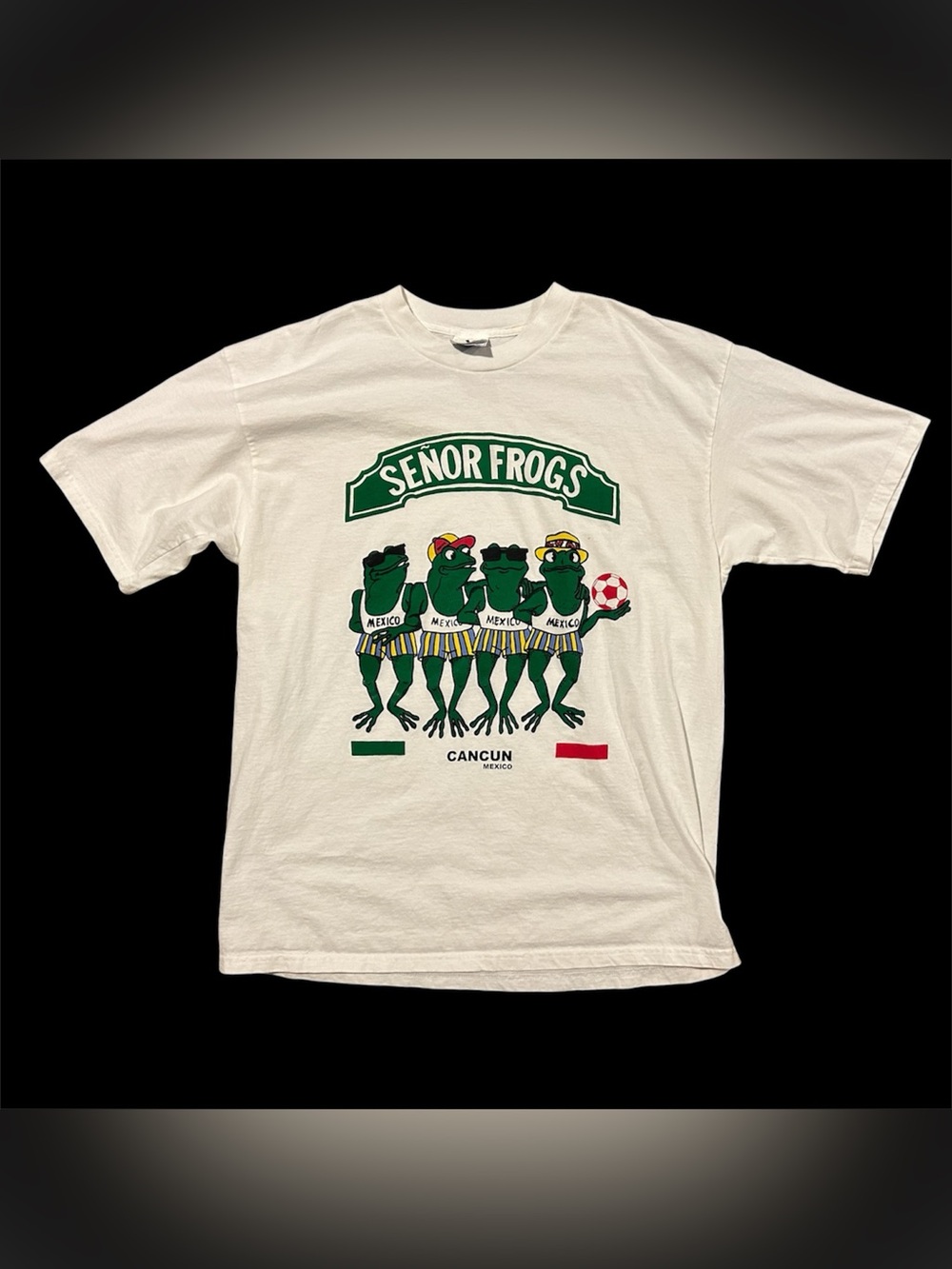 Vintage Senor Frogs Cancun Mexico Funny Graphic T-Shirt XL